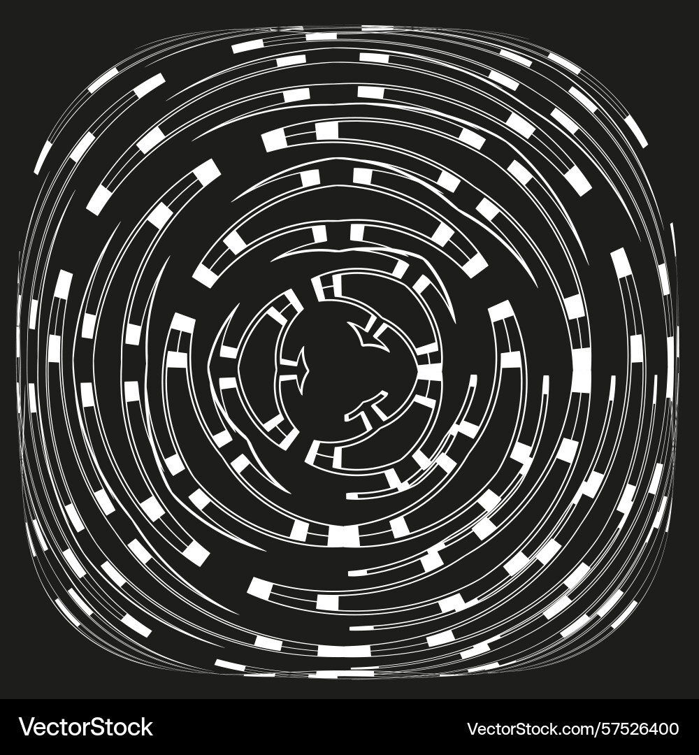Circular maze icon concentric path design complex Circular maze icon concentric path design complex vector image