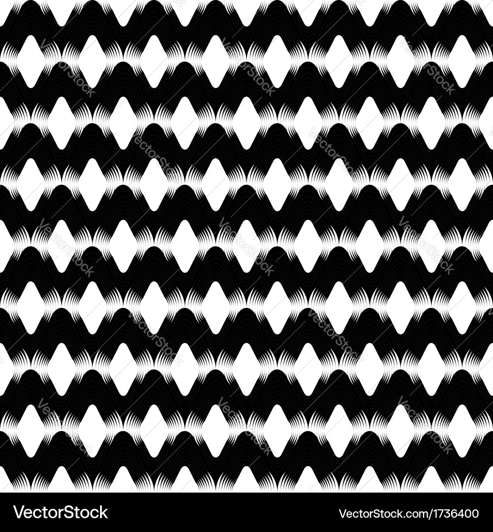 Design seamless uncolored zigzag background Vector Image