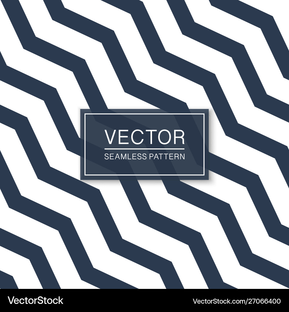 Diagonal Zigzag Pattern - Striped vector image