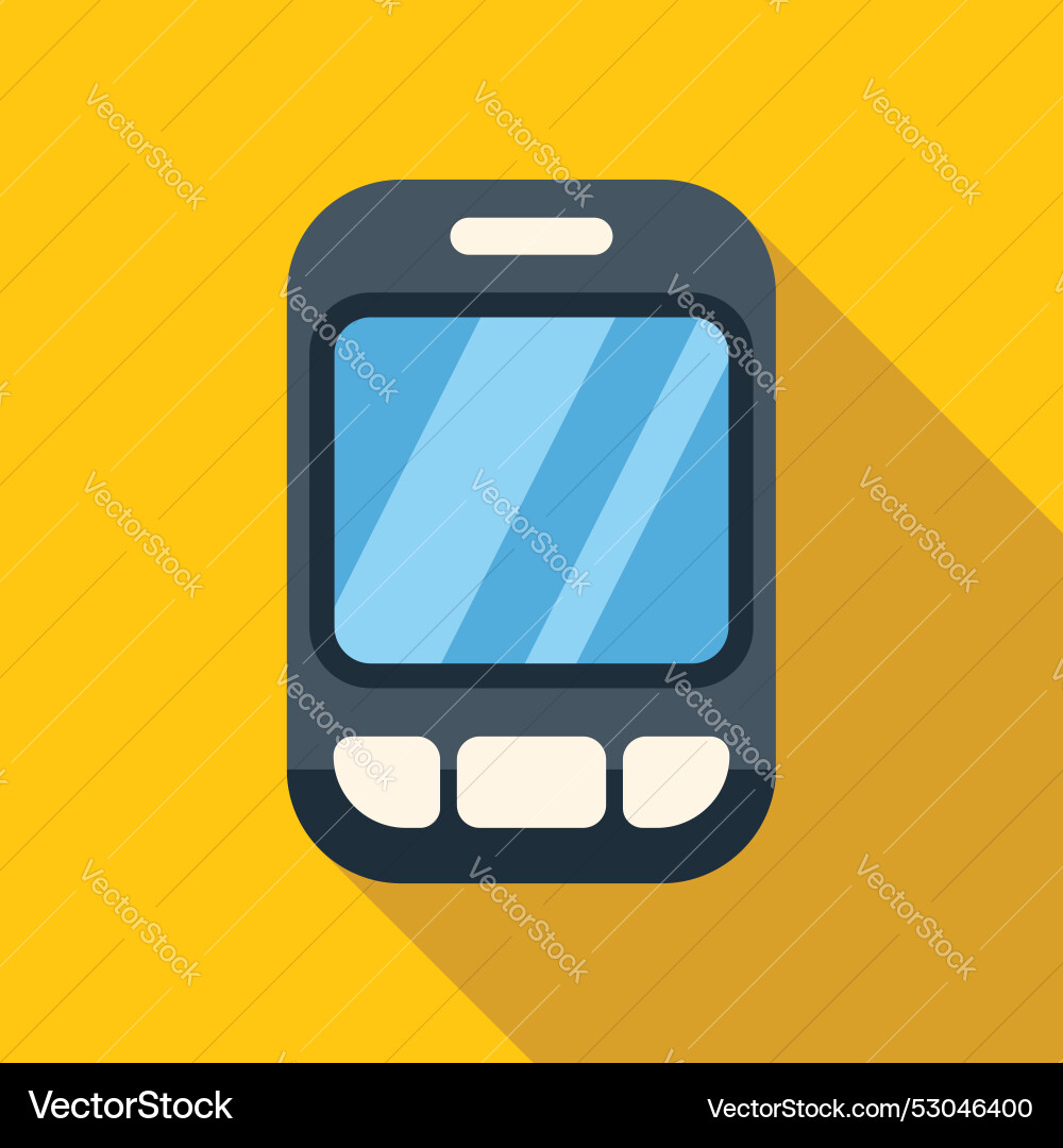 Mobile phone with buttons showing blank screen Mobile phone with buttons showing blank screen vector image