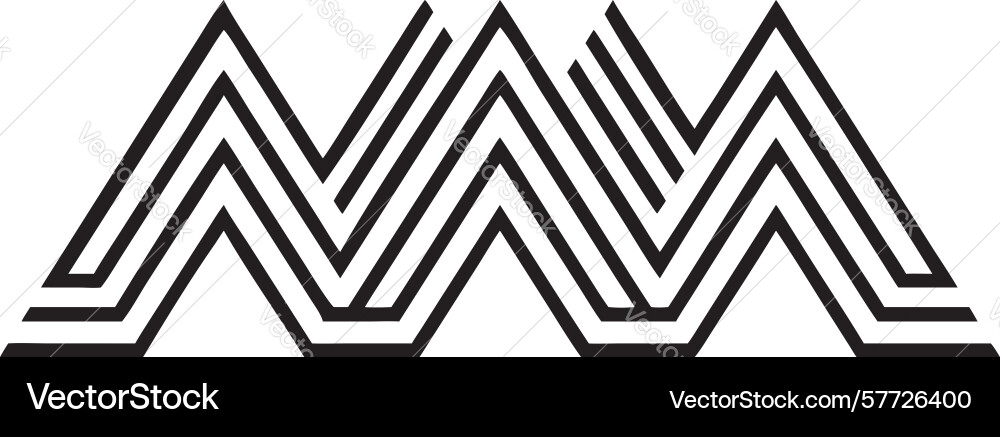 Modern abstract zigzag pattern for dynamic vector image