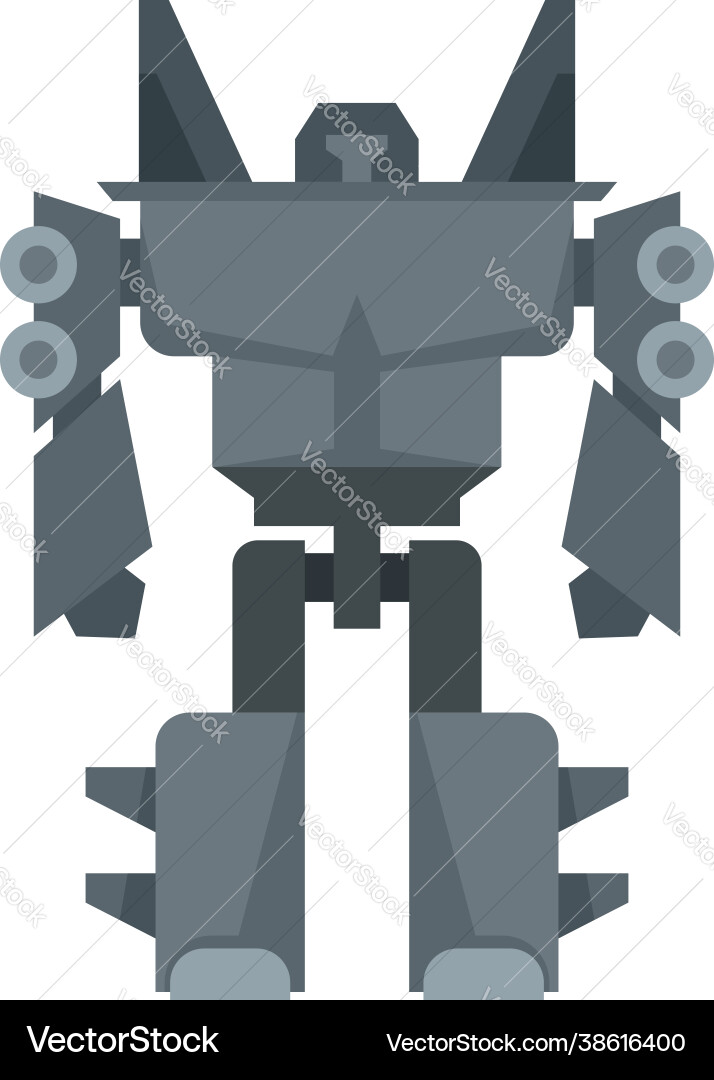 Robot transformer icon flat isolated Robot transformer icon flat isolated vector image