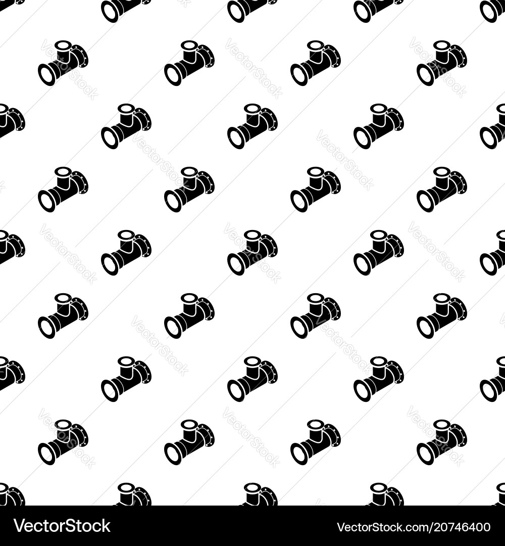 Tee pipe pattern seamless Tee pipe pattern seamless vector image
