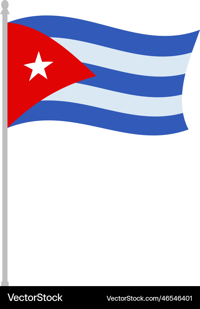Cuban Flag Illustration vector image