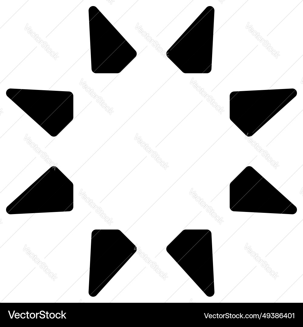 Multi pointed star design element vector image
