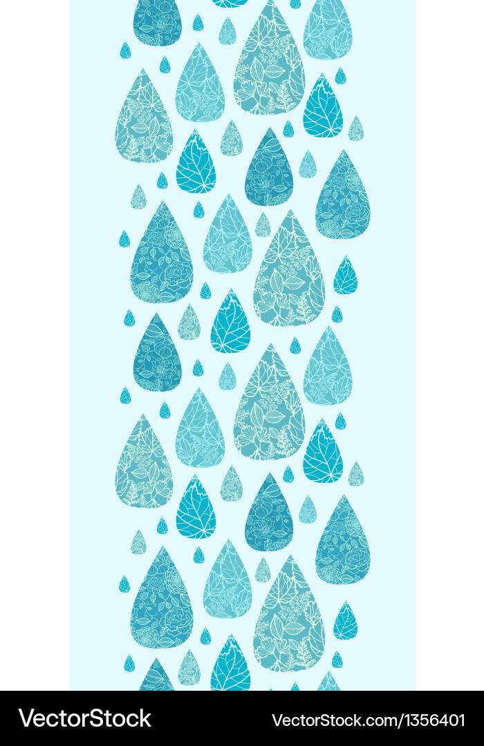 Rain drops textured seamless pattern background Vector Image
