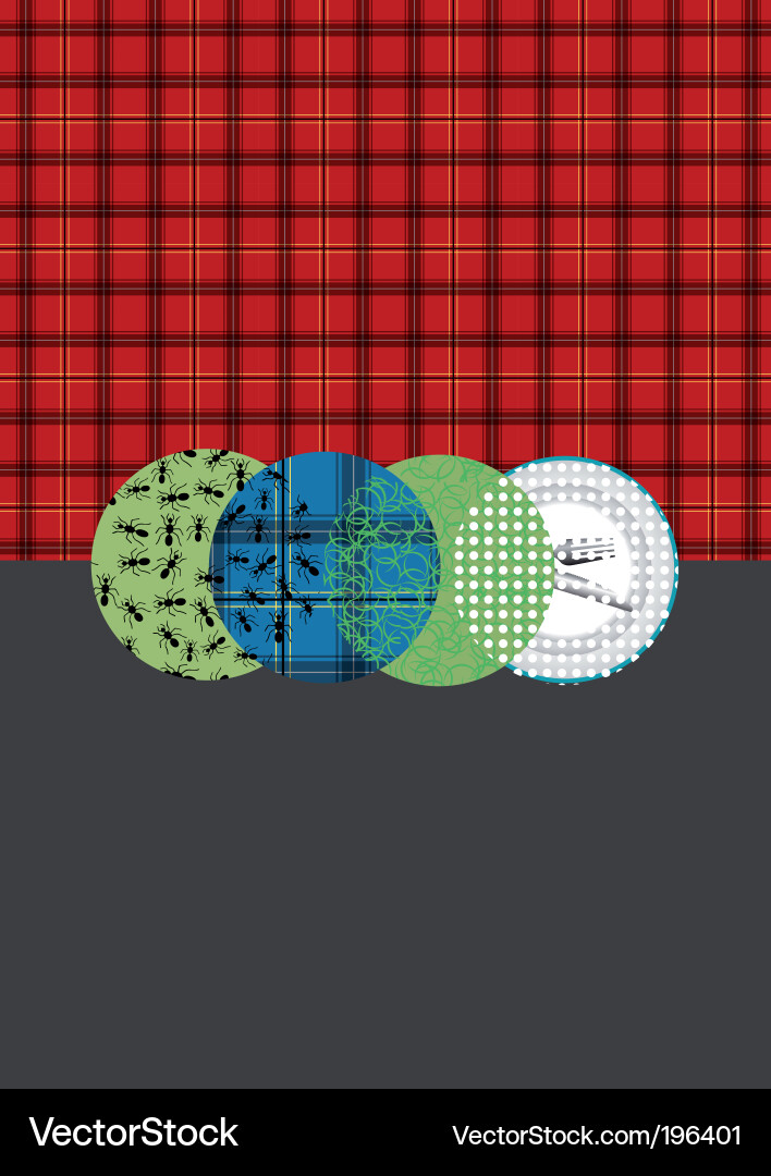 Red Tartan Pattern Vector Image