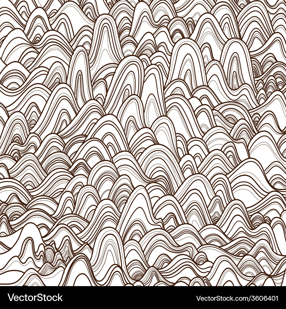 Set of mountain patterns seamless pattern can Vector Image
