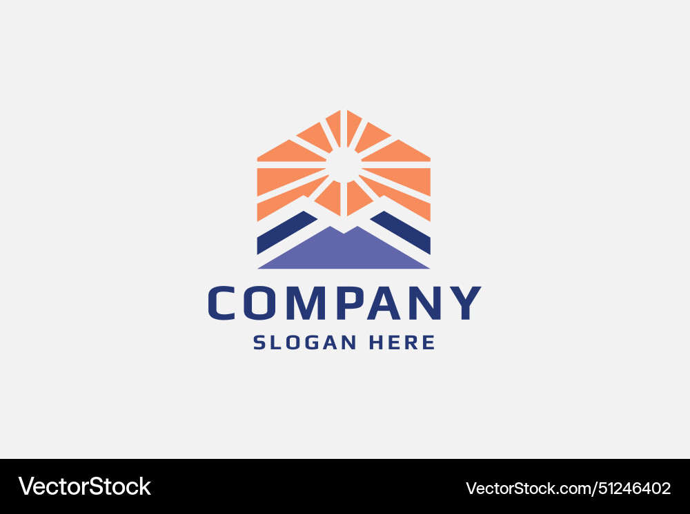 Logo mountain Royalty Free Vector Image - VectorStock