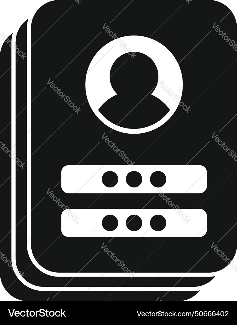 New form sign in icon simple step data New form sign in icon simple step data vector image