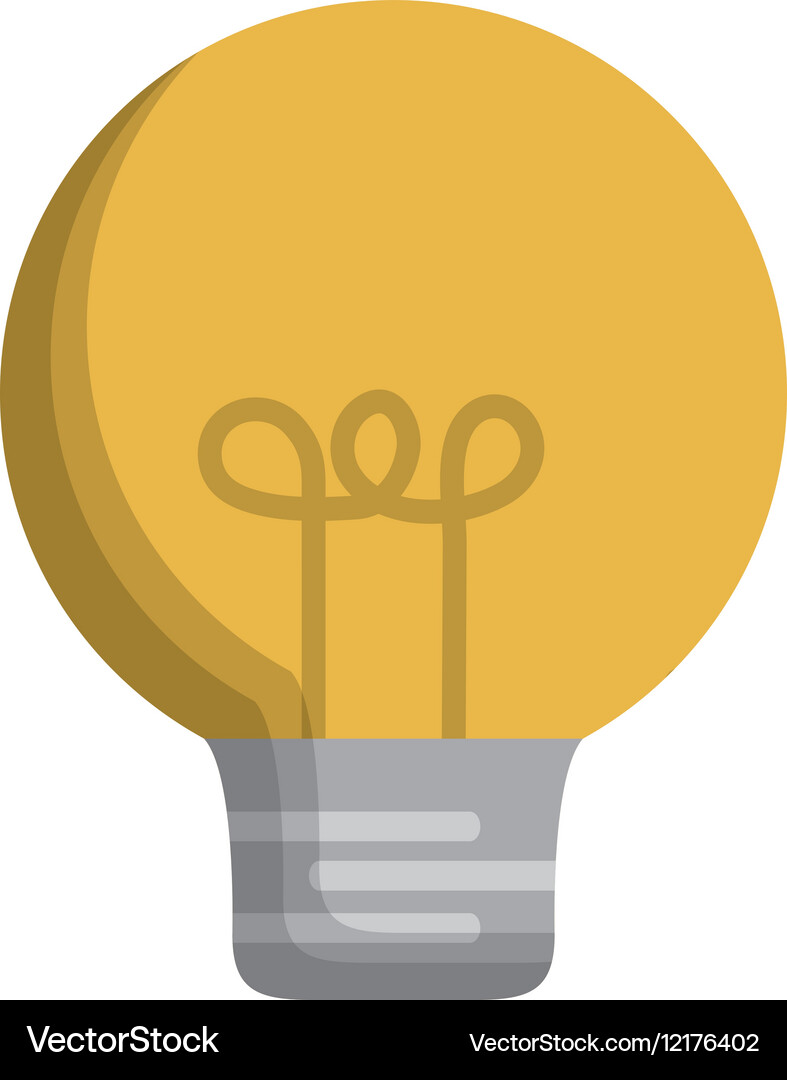 Regular lightbulb icon image Vector Image