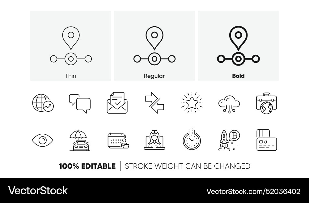 Star station and synchronize line icons for web Star station and synchronize line icons for web vector image