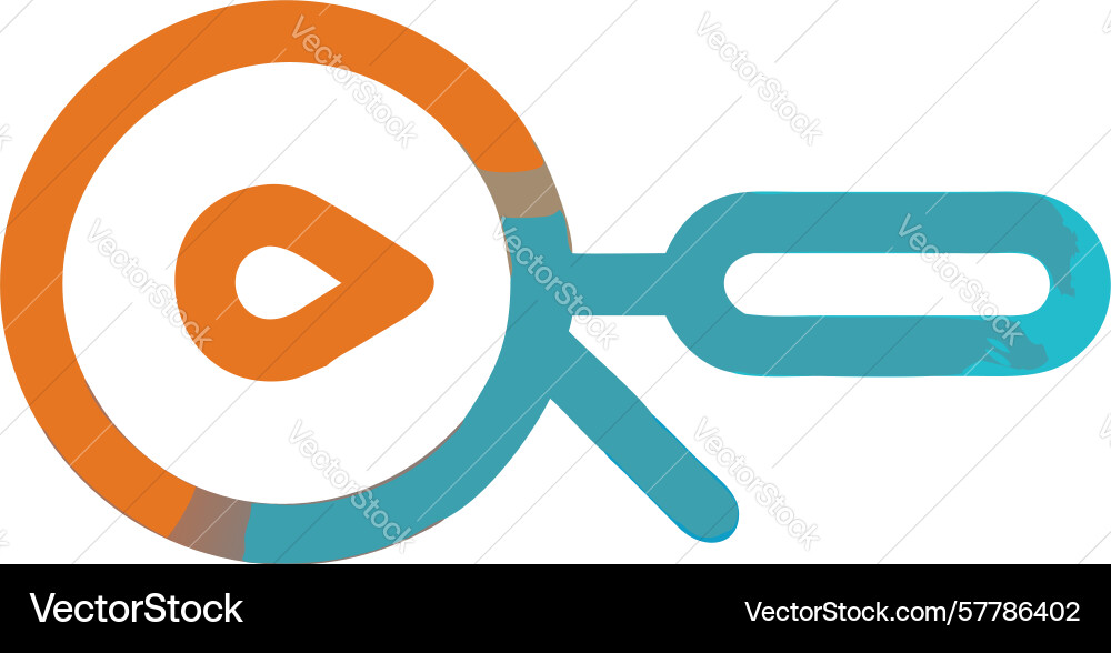 Video content search icon design generative ai vector image