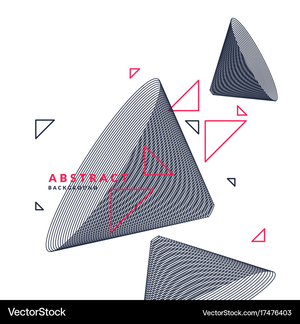 Abstract background with dynamic linear waves vector image