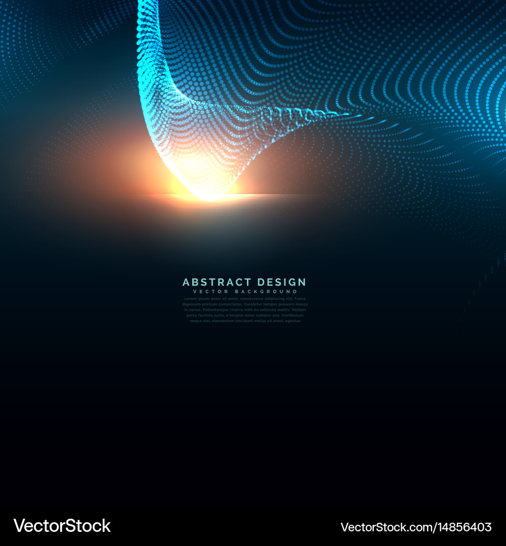 Abstract Particle Technology Background Vector Image