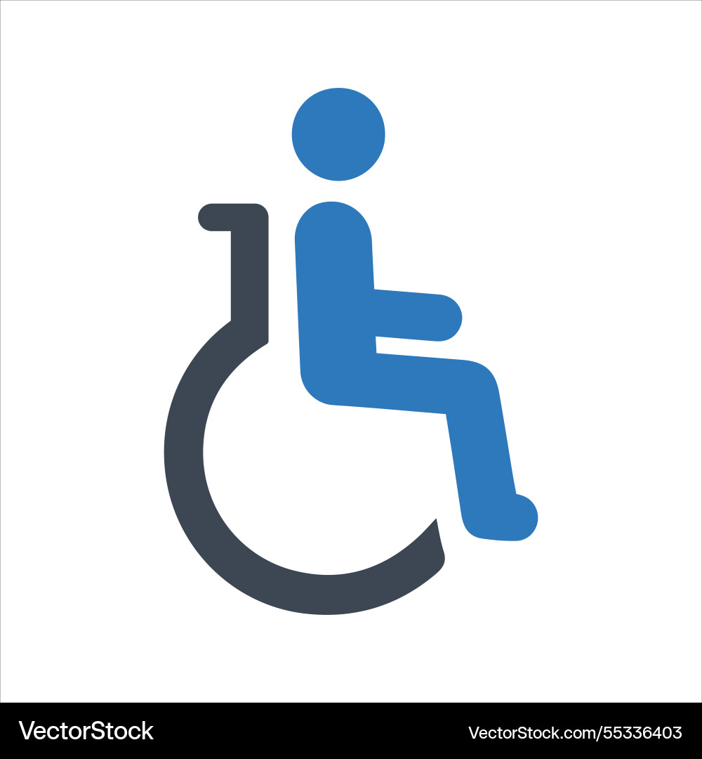 Access ramp icon wheelchair handicap Access ramp icon wheelchair handicap vector image