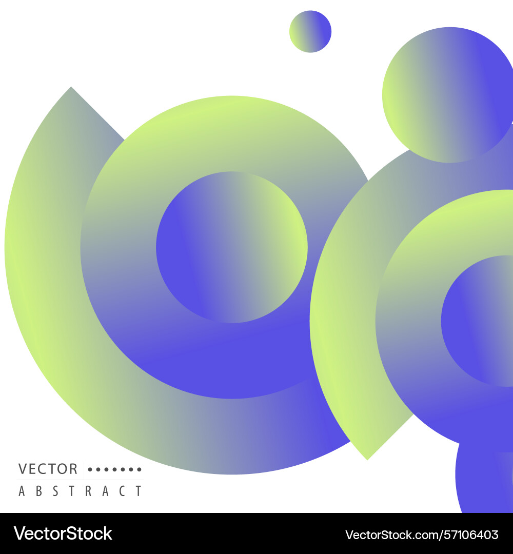 Dynamic abstract connect circles design gradient vector image