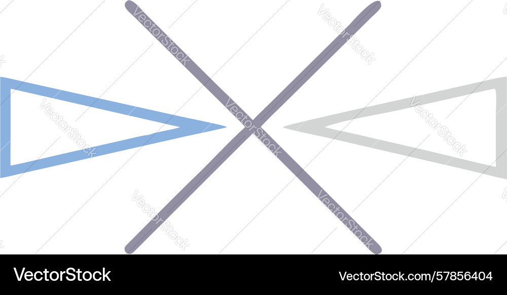 Abstract intersecting lines icon design vector image