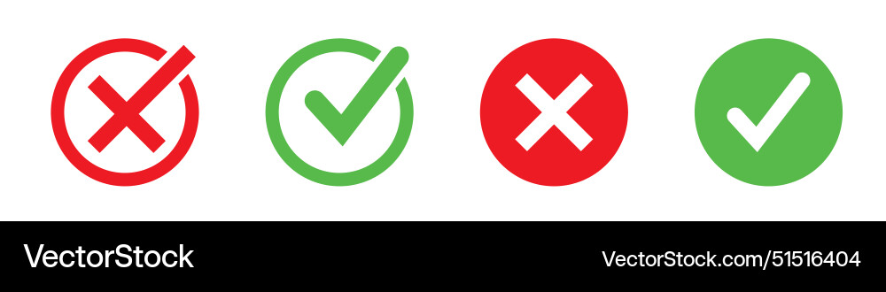 Check mark icon button set box Check mark icon button set box vector image