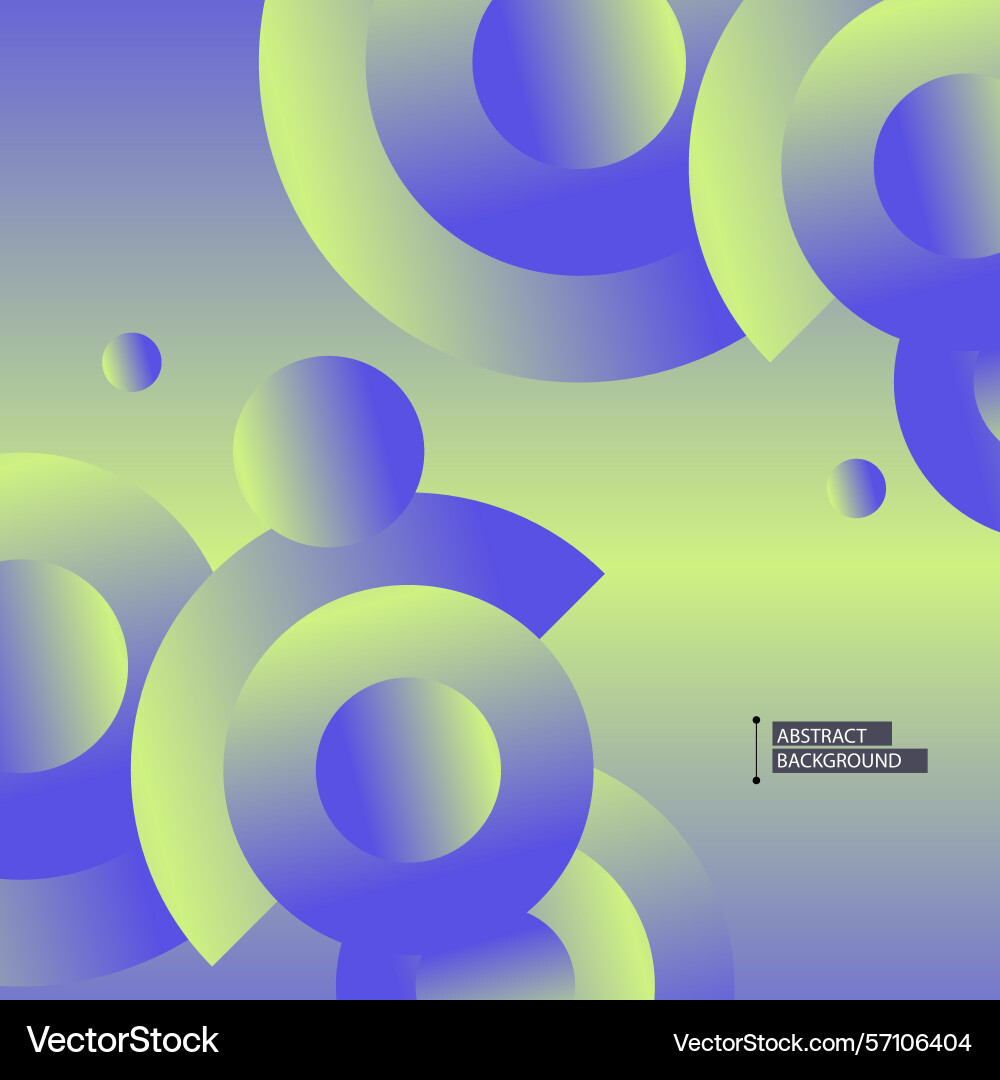 Circles gradient design minimal modern vector image