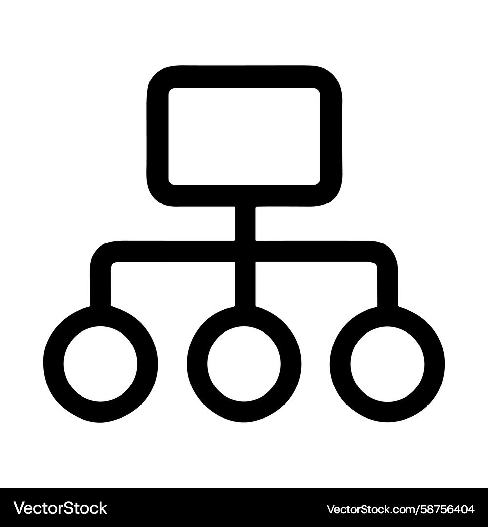 Flowchart Diagram - Hierarchy Structure Vector Image