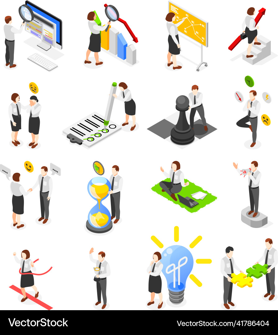Soft Skills Development Icons vector image