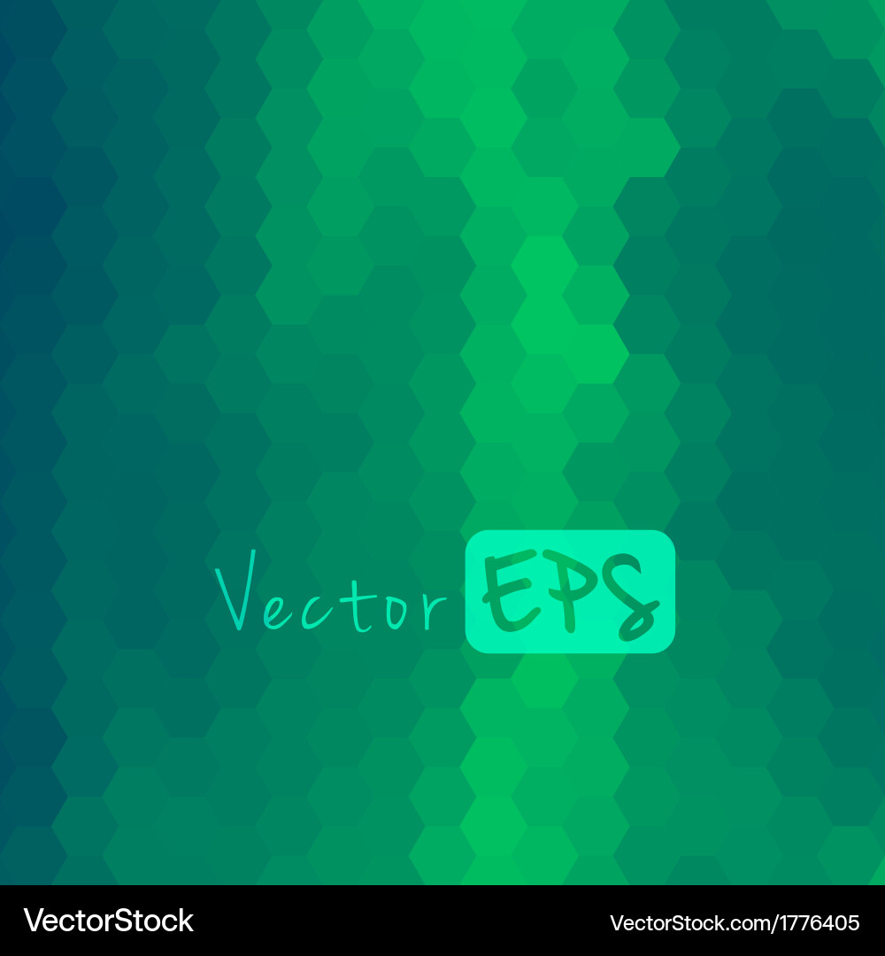 Digital hexagon pixel mosaic abstract background vector image