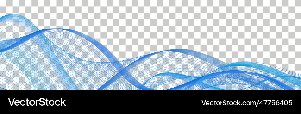 Dynamic Wave Swirl - Teal & Blue Vector Image
