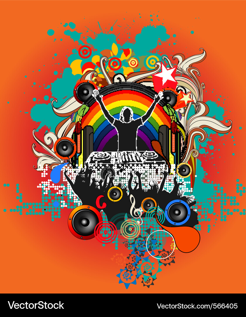 Energetic Music Festival Vector Image