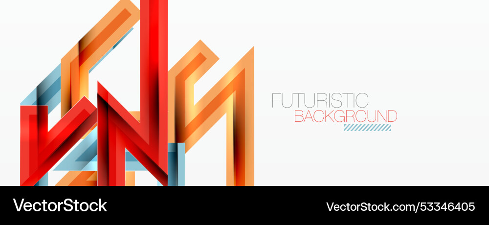Line zig zag dynamic geometric abstract background Vector Image