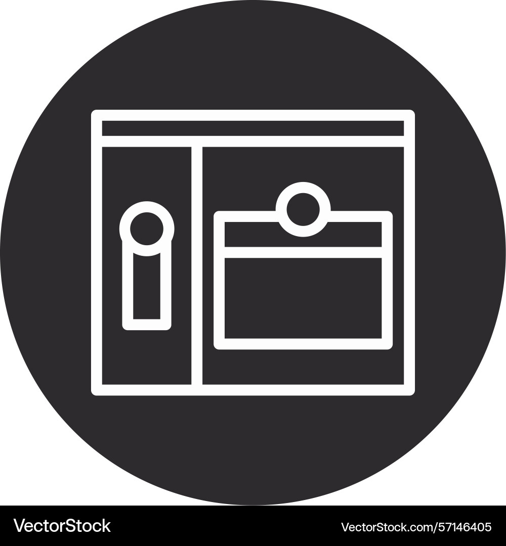 Refresh inverted circle black Vector Image