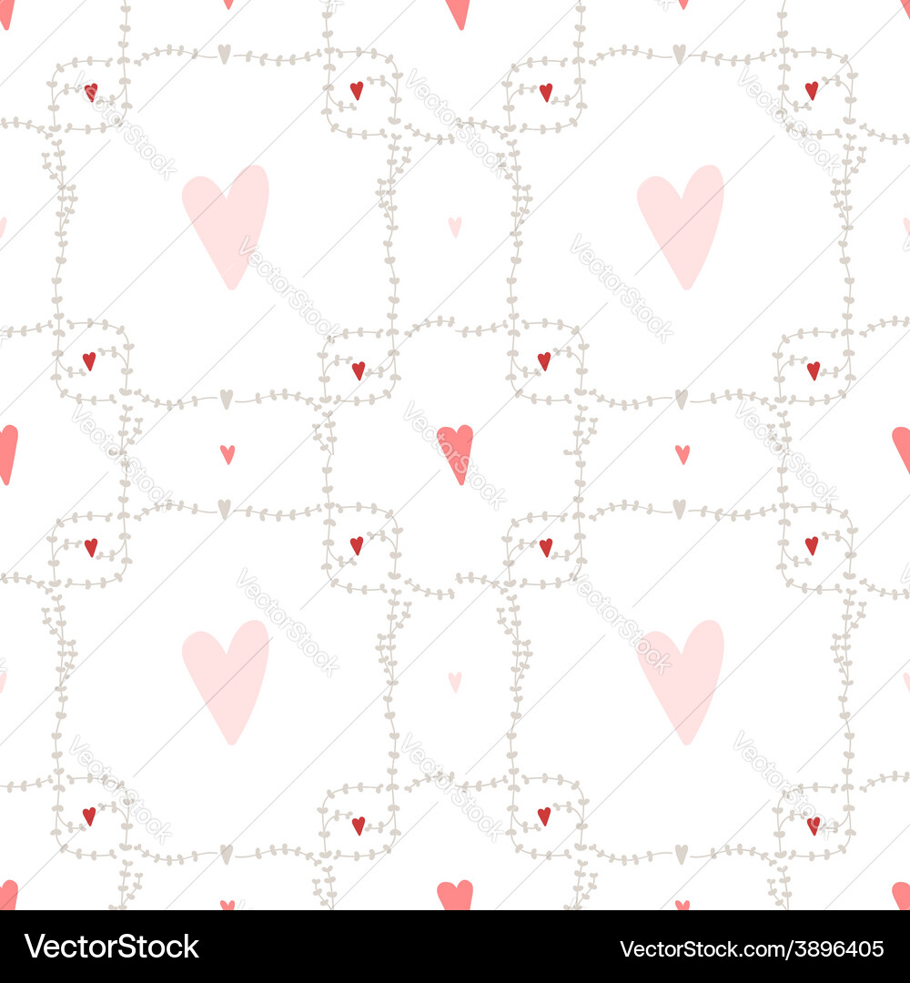 Seamless pattern with square wreath element Vector Image