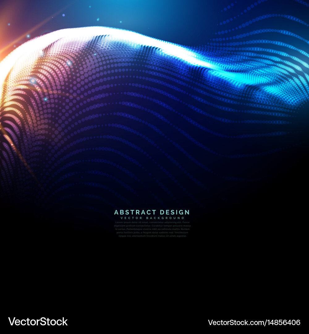 Abstract Particle Technology Background vector image