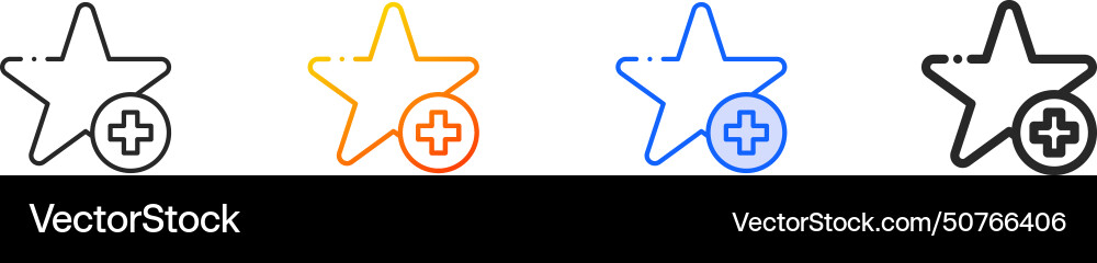 Add iconthin linear gradient blue stroke and bold Add iconthin linear gradient blue stroke and bold vector image