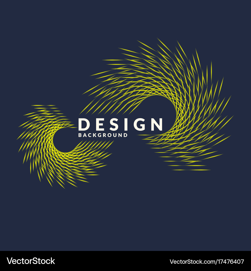 Abstract background with dynamic waves Vector Image