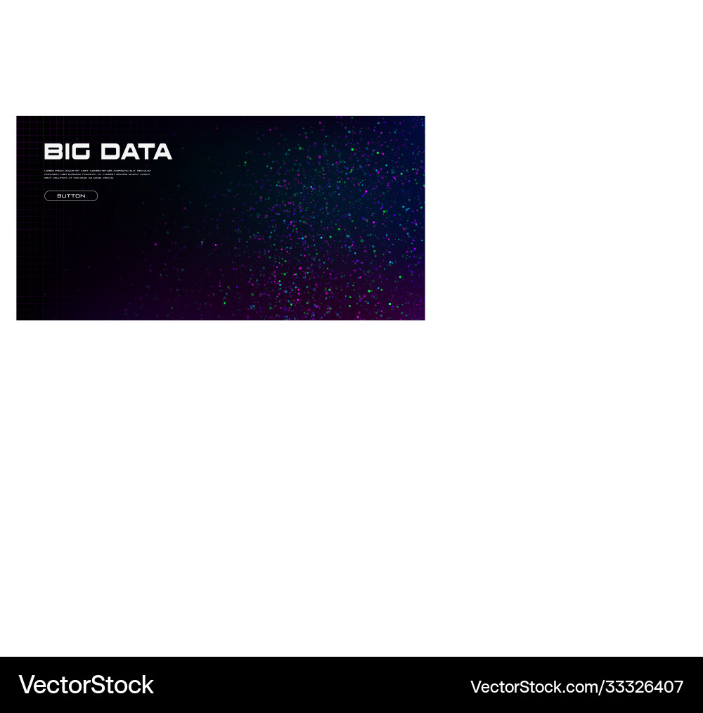Data Cluster - Vibrant Particle Network vector image