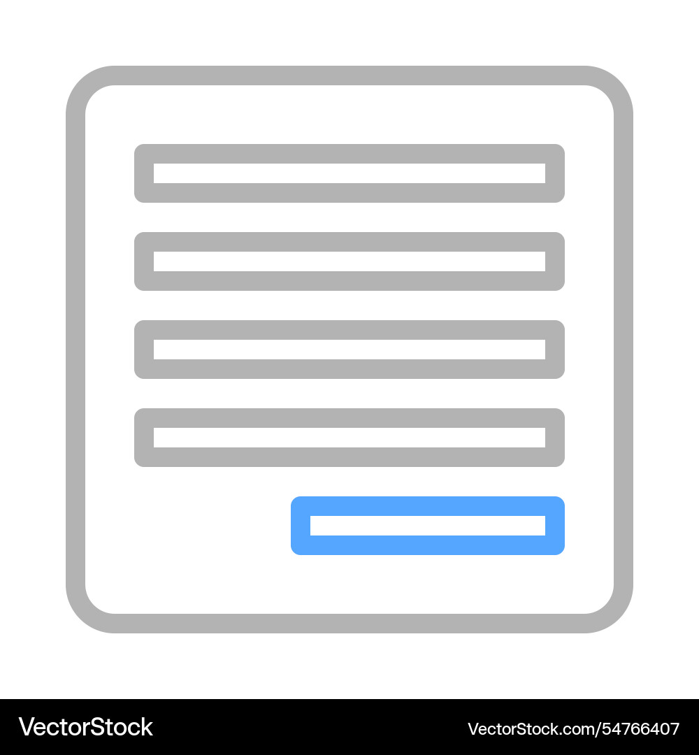 Document icon with text lines concept of writing Document icon with text lines concept of writing vector image