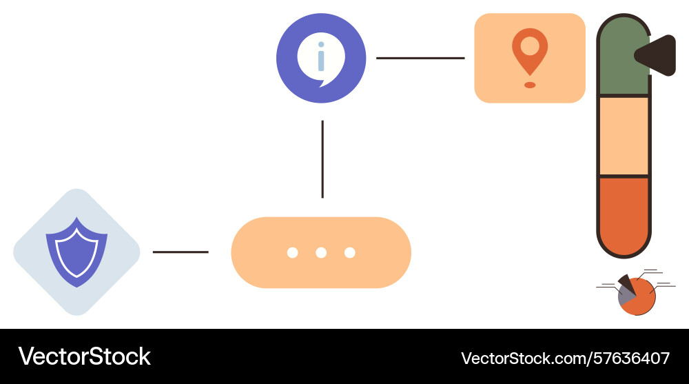 Security and information flow with progress Security and information flow with progress vector image
