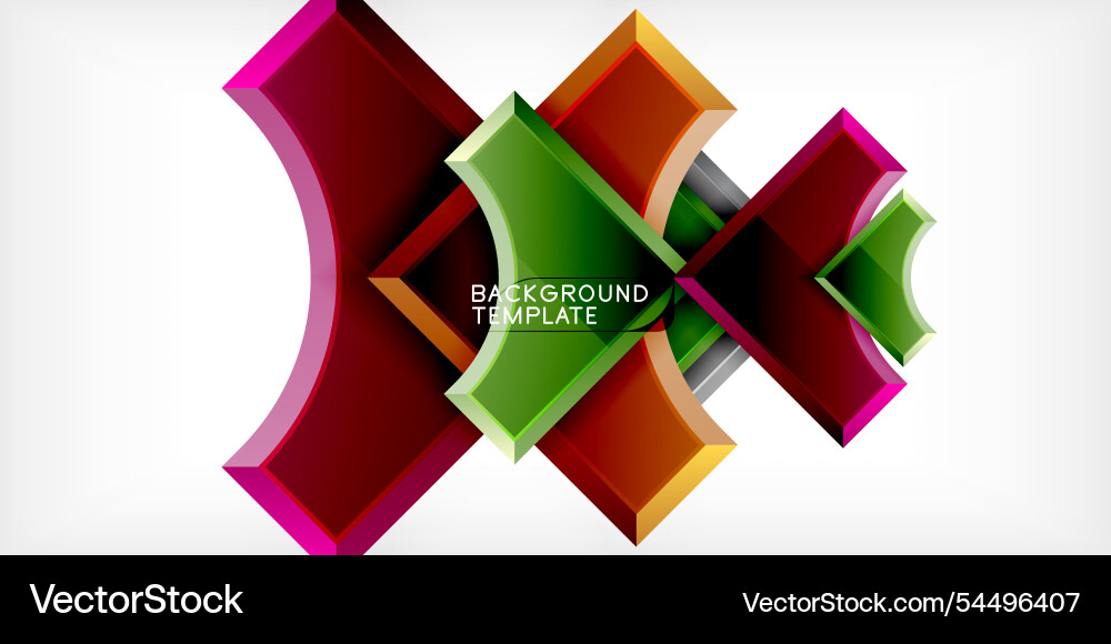 Square arrow shapes with round elements Square arrow shapes with round elements vector image