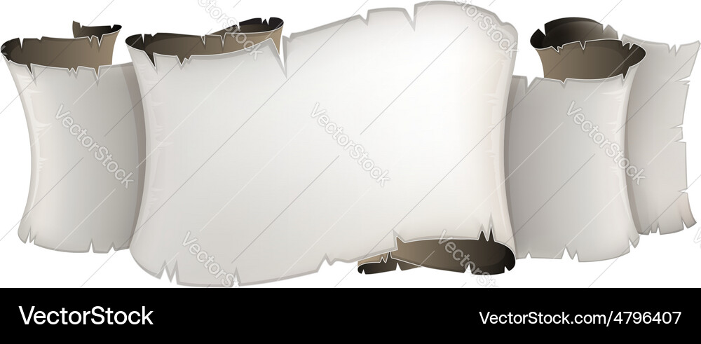 Vintage Parchment Scroll Vector Image