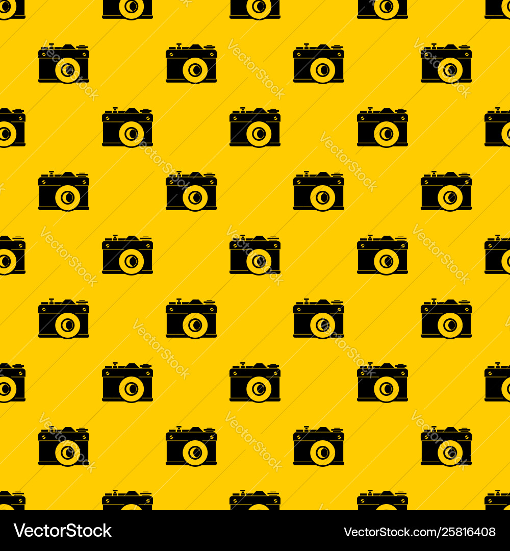 Retro camera pattern Retro camera pattern vector image