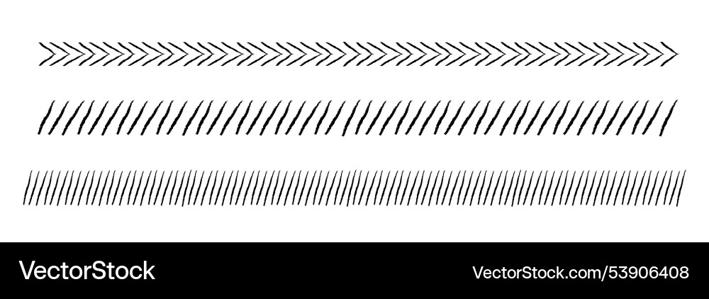 Slash line doodle border diagonal lines divider Slash line doodle border diagonal lines divider vector image
