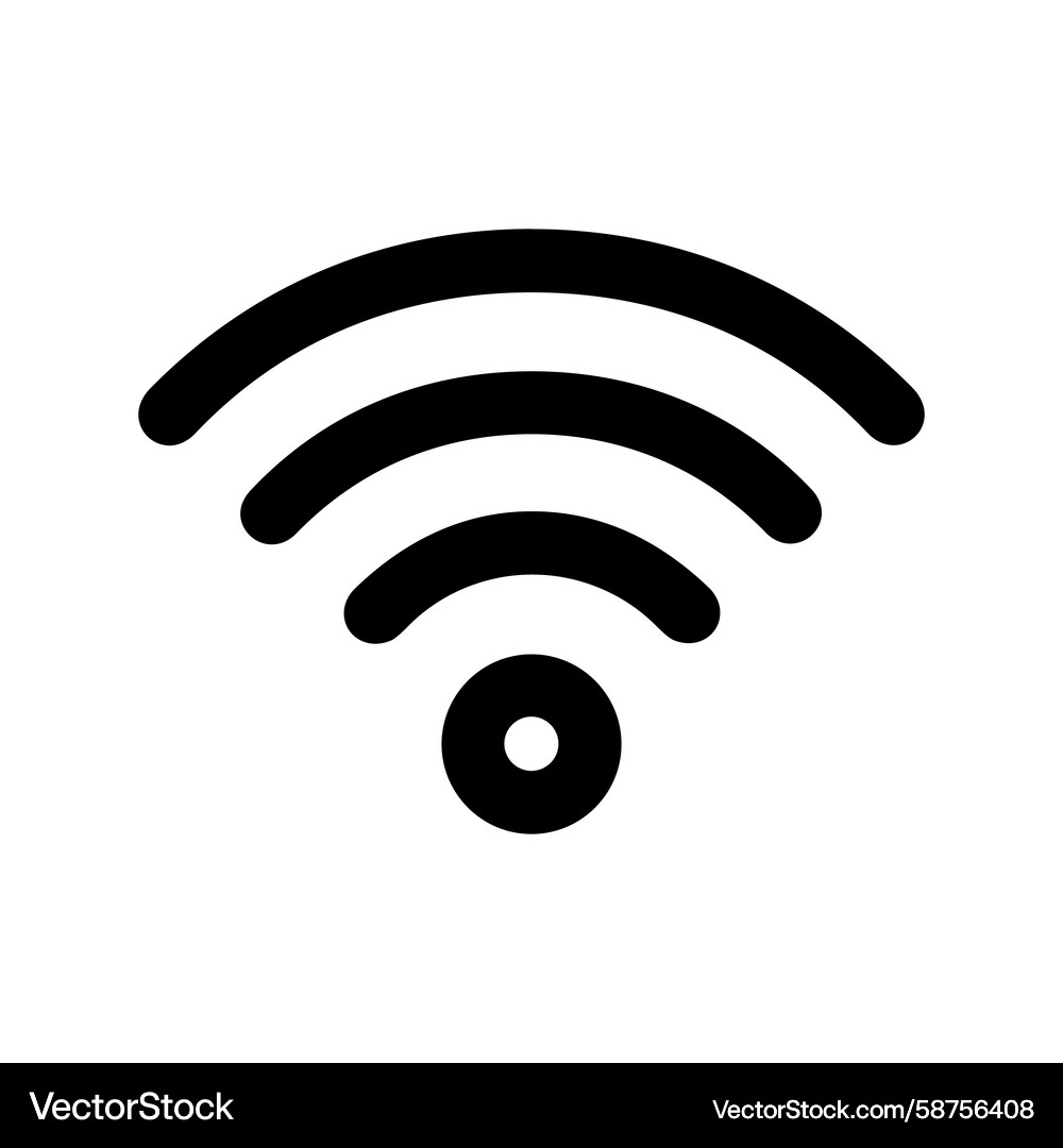 Wifi Signal Strength Icon Vector Image