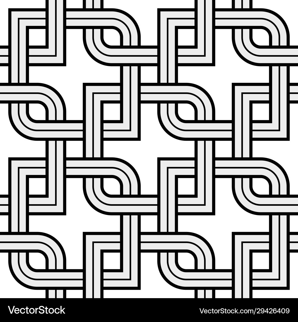Nordic Chain Pattern - Viking Style Vector Image