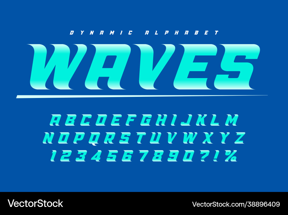 Racing display letters design dynamic alphabet Racing display letters design dynamic alphabet vector image