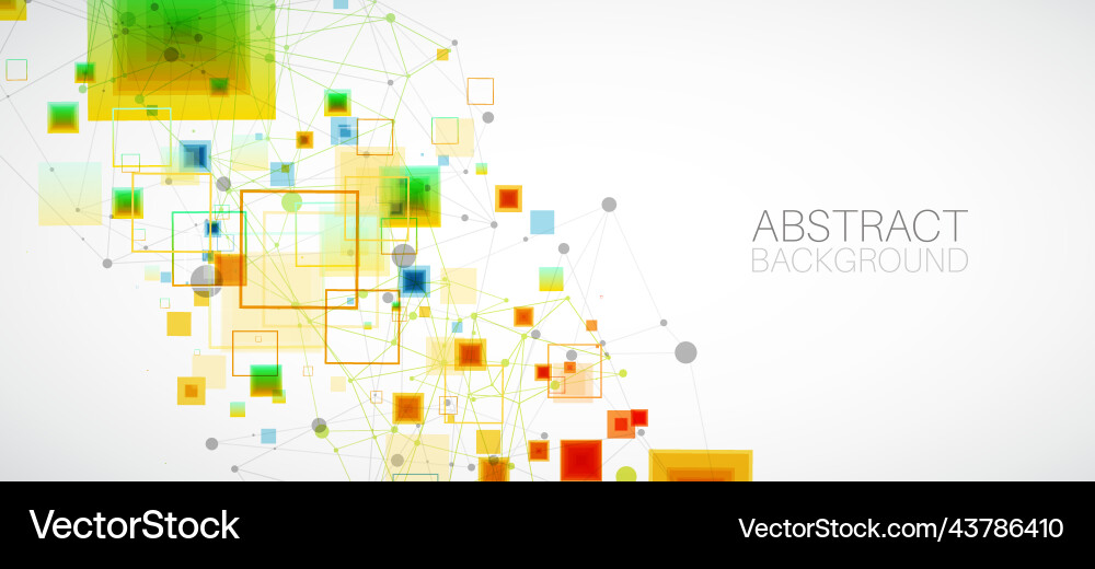 Abstract background with plexus effect vector image