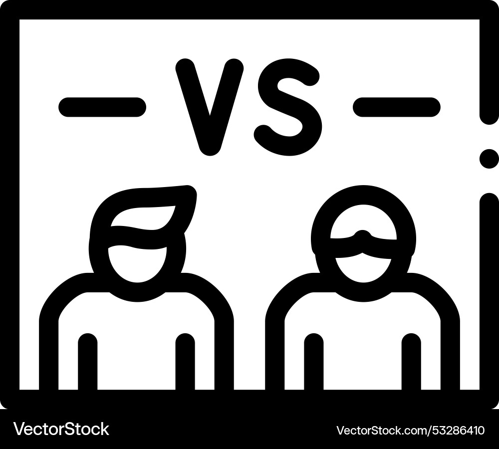 Election icon thin linear style design isolated Election icon thin linear style design isolated Vector Image