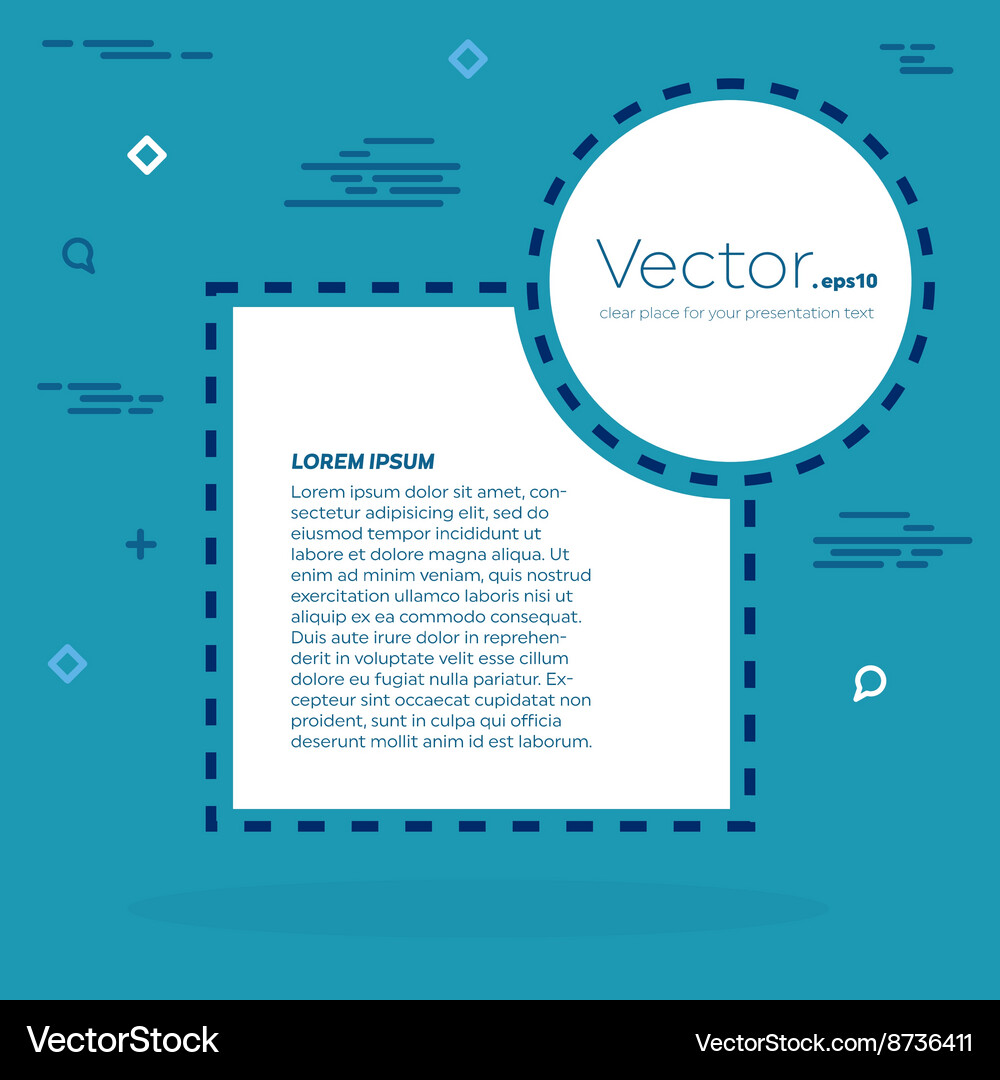 Abstract concept empty speech square quote Vector Image