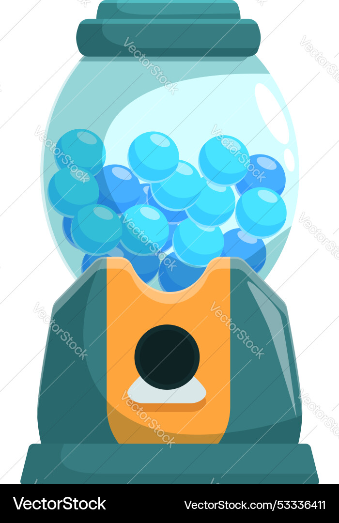 Bubble gum machine candy