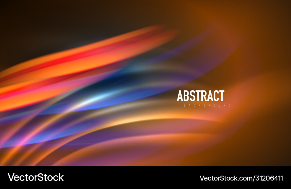 Creative fluid wave lines abstract background vector image